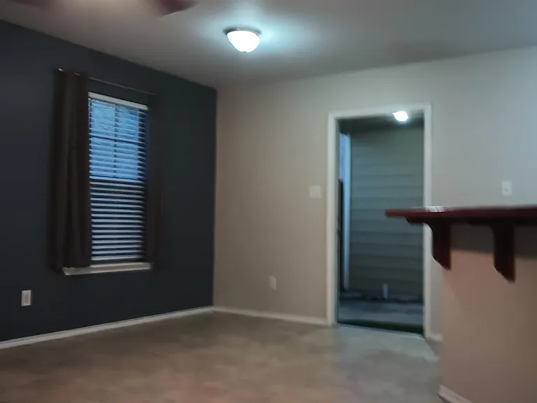 walk out to private covered patio