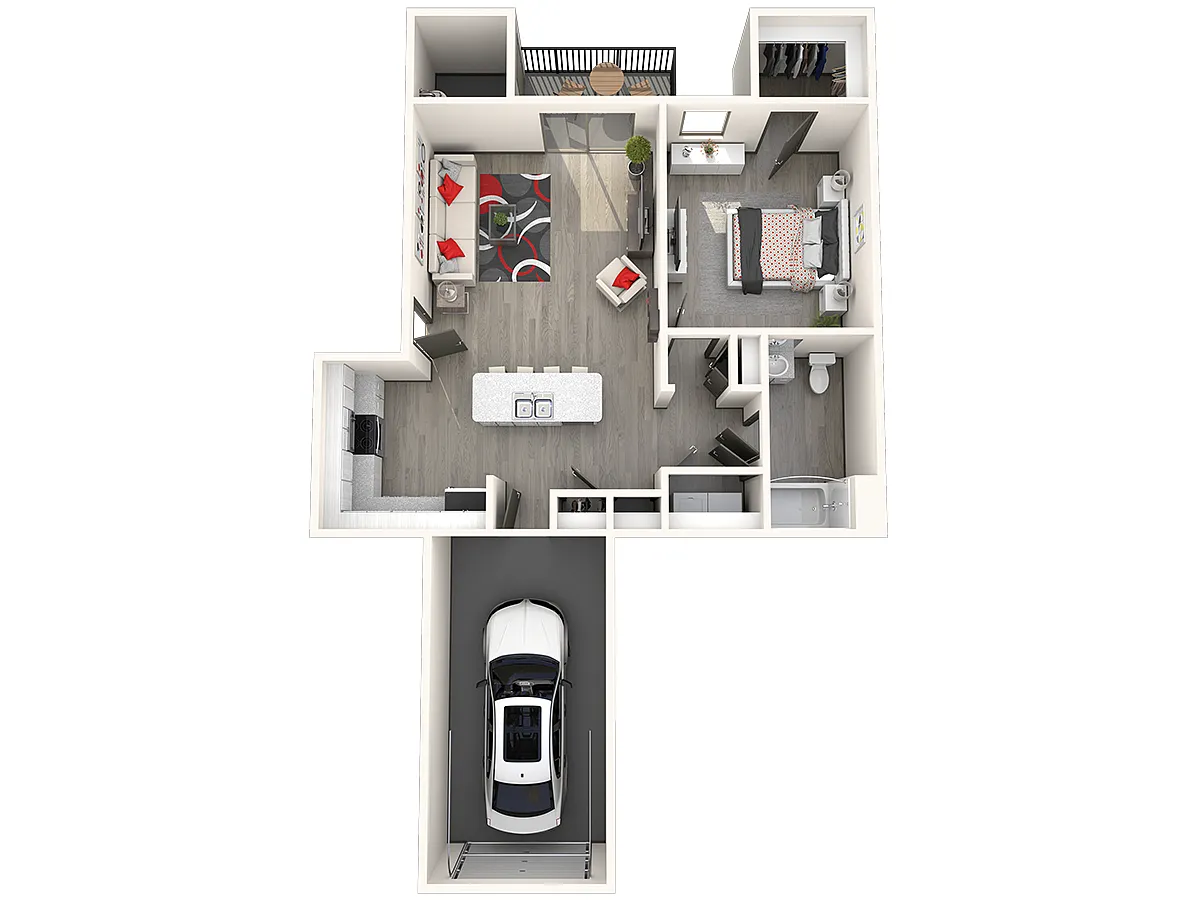 Floor plan 1X1 G