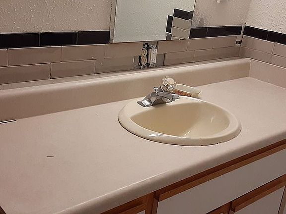 New bathroom sink & counter