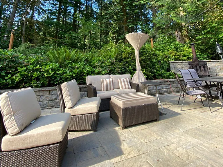 Summer morning on the back patio.