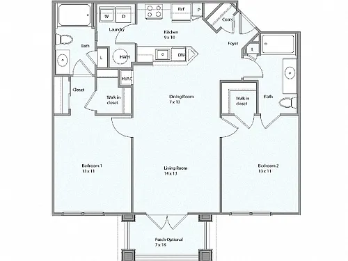 Floor plan Blue Ridge