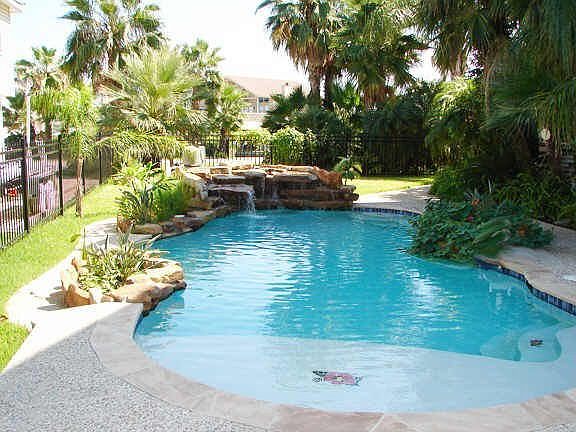 State of the Art salt water pool with water fall