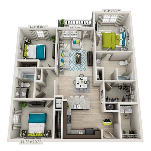 Floor plan Sweet Gum