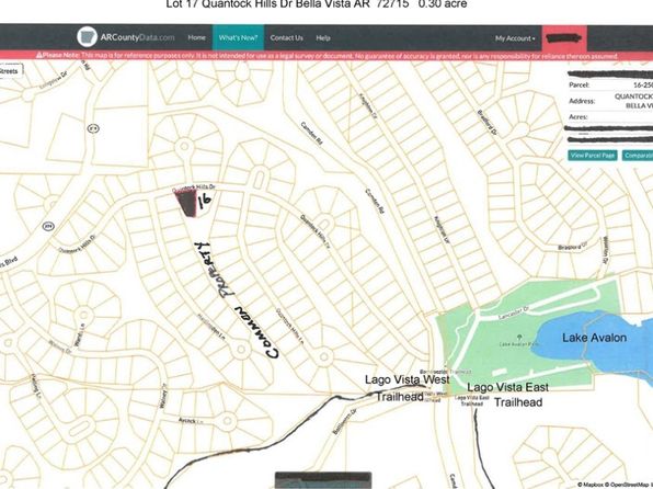 Bella Vista Lot Map Bella Vista Ar Land & Lots For Sale - 537 Listings | Zillow