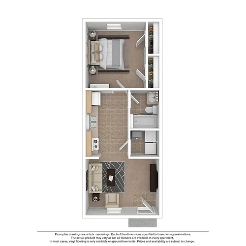 Floor plan 1 Bedroom