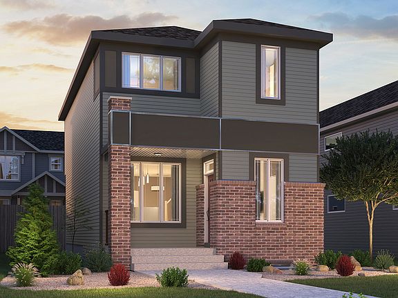 Exterior rendering of the Belvedere 4 Prairie by Brookfield Residential in Calgary.