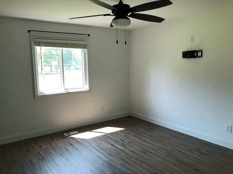 master bedroom with new triple pain windows