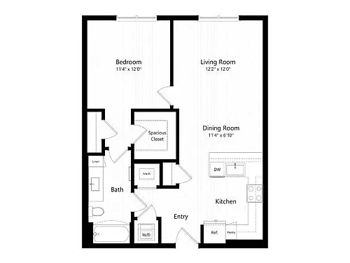 Floor plan A45