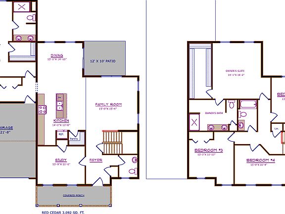 Red Cedar floor plan