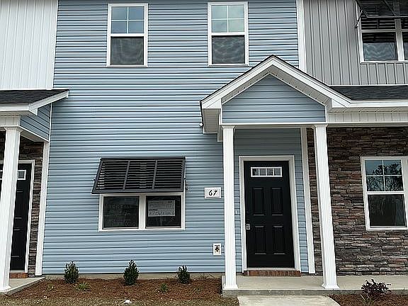 front of townhouse