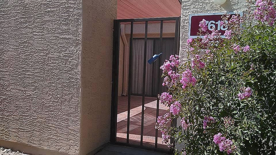 Gated front patio/entrance