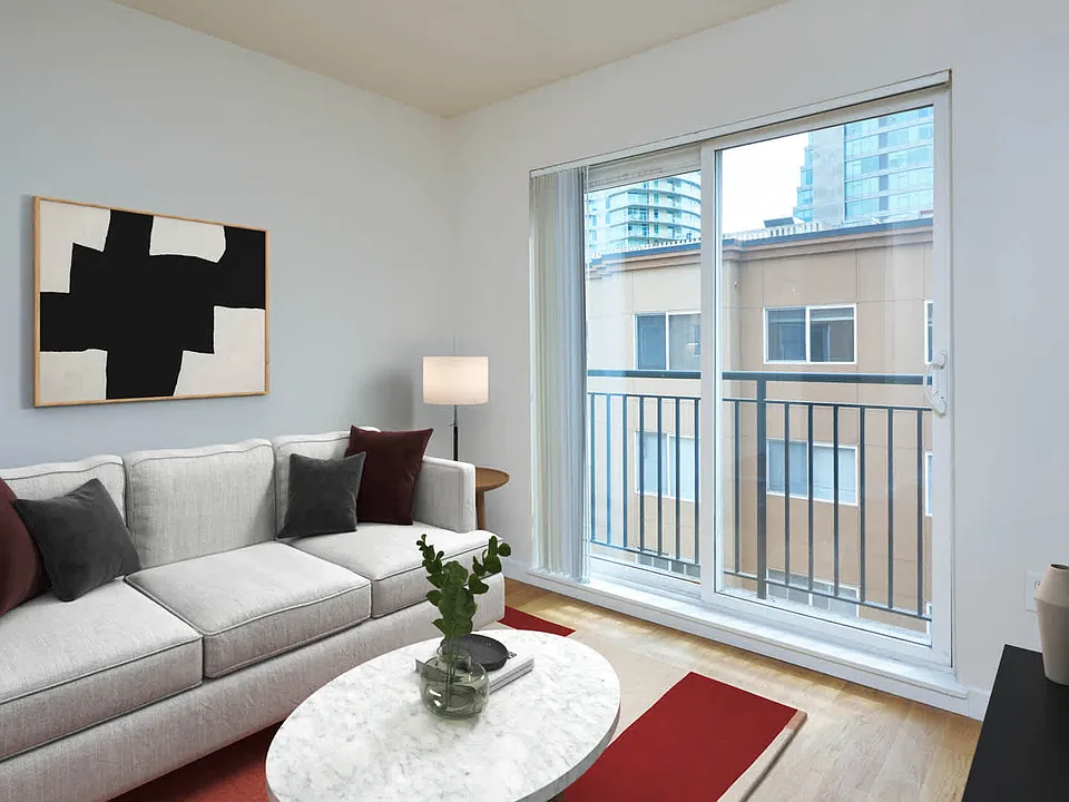Living Room with Juliet Balcony and Hard Surface Flooring