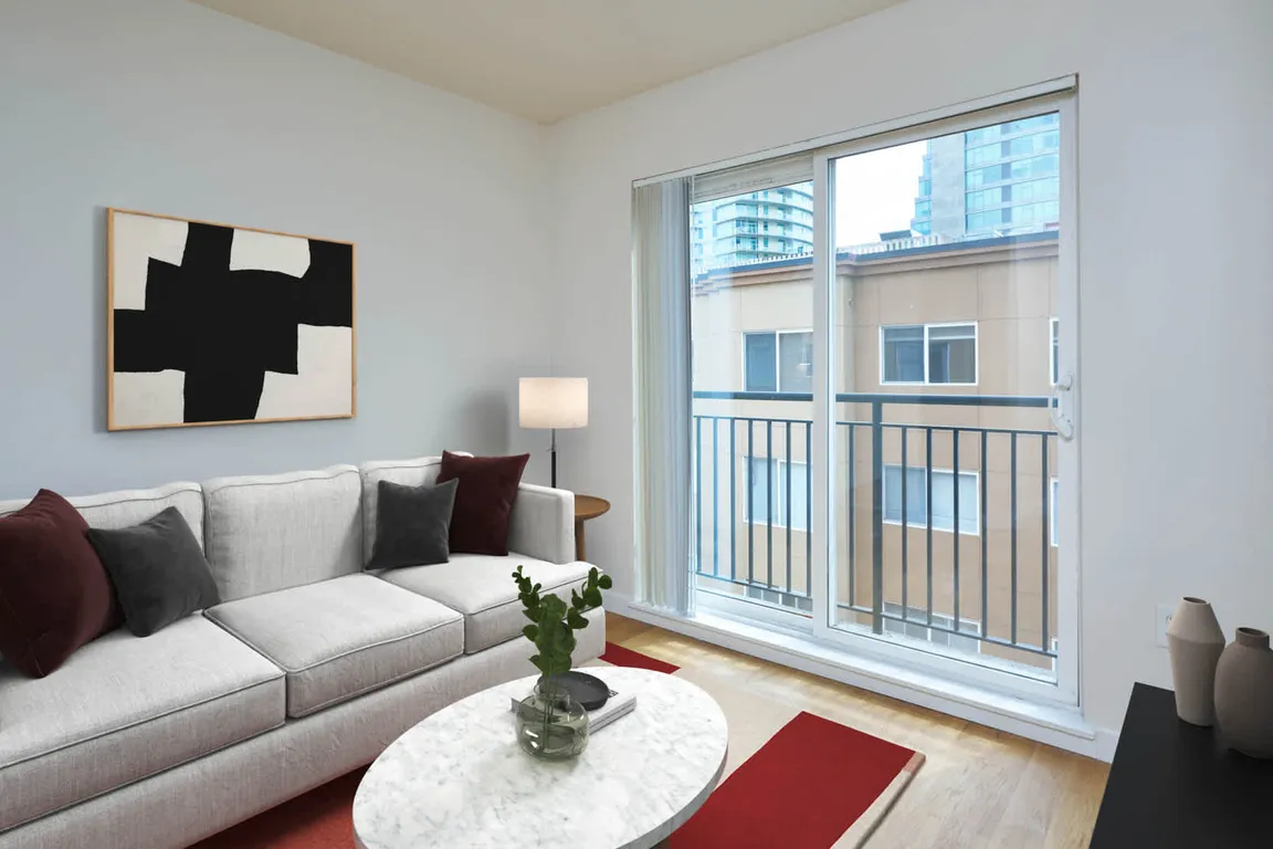 Living Room with Juliet Balcony and Hard Surface Flooring