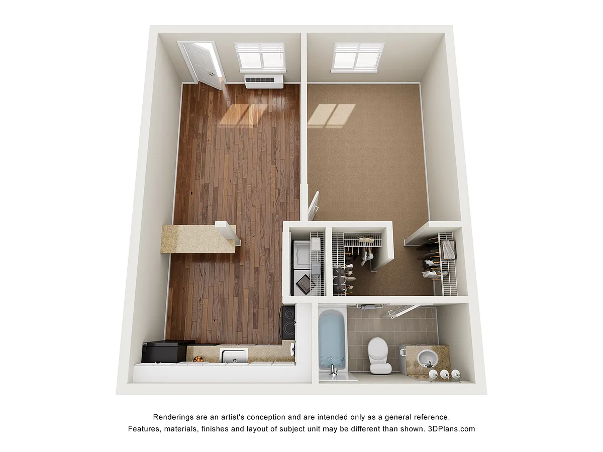 Floor plan A1UF Floor Plan