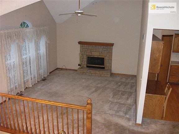 VIEW OF LIVING ROOM FROM BEDROOM LEVEL