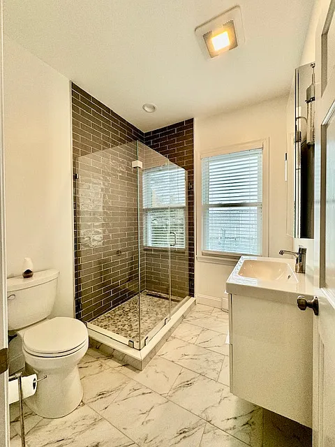 Large newly renovated bathroom. - 107 Otis St #3