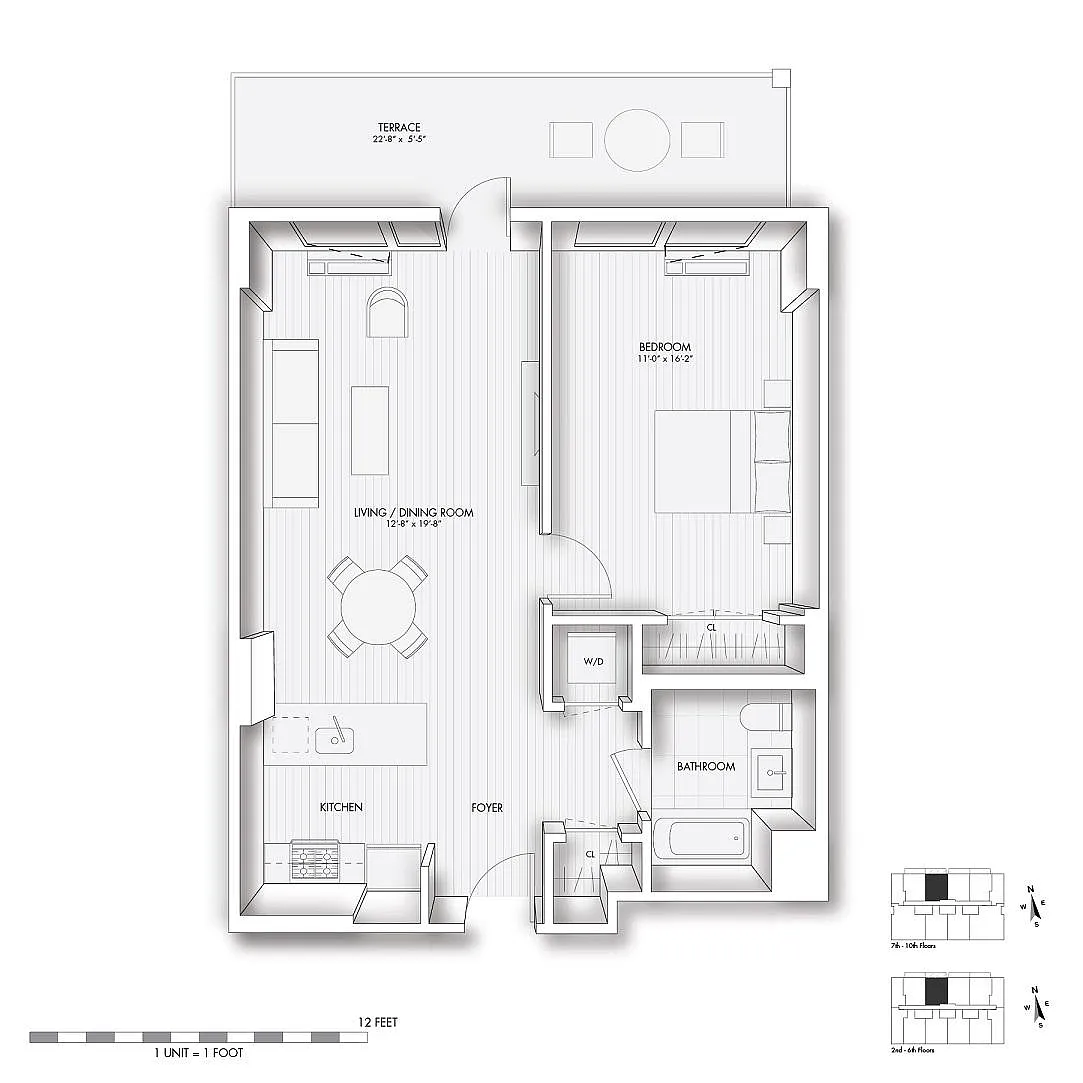Floor plan 203-1003 - Terrace