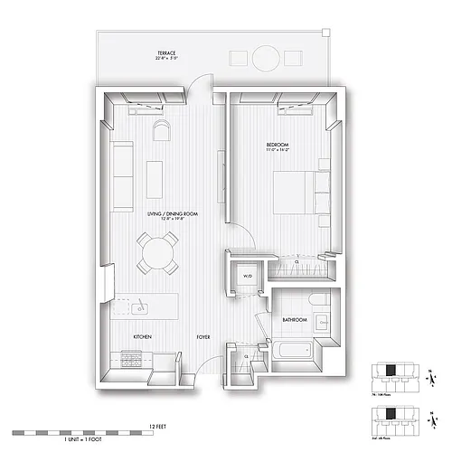 Floor plan 203-1003 - Terrace