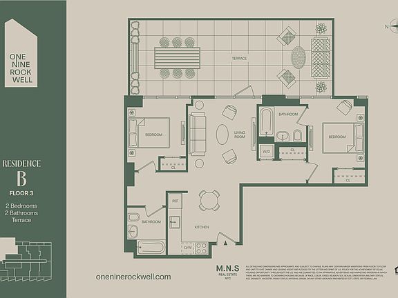2nd image of 19 Rockwell Pl #3B