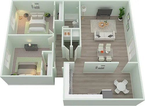 Floor plan 2 Bedrooms