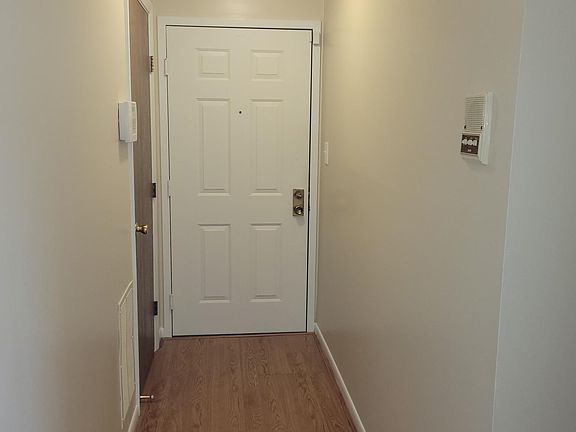 Unit entrance with coat closet