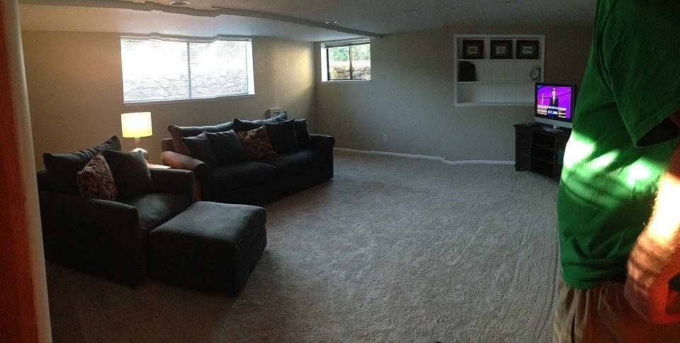 Remodeled basement familyroo