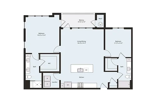 Floor plan B2-1