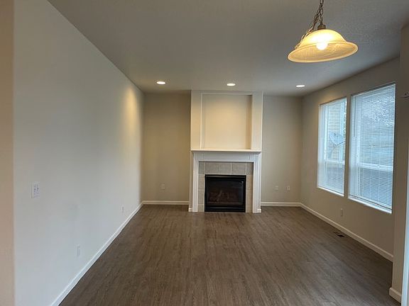 Family room with fireplace