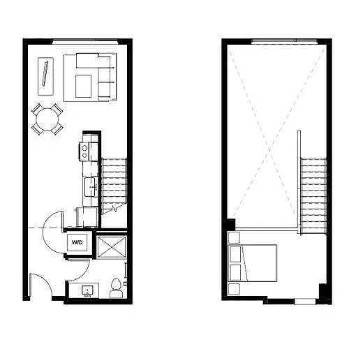 Floor plan Studio Loft 4