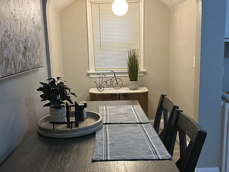 Added storage in the kitchen that includes wine and margarita glasses.