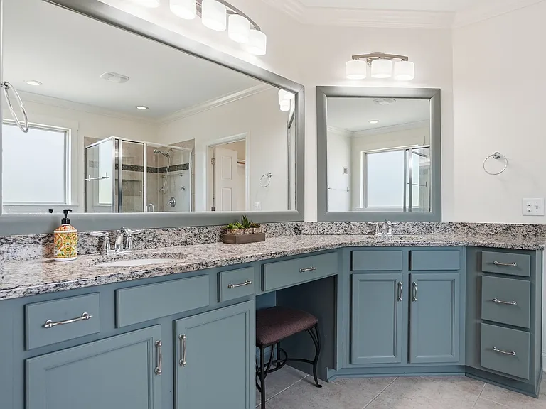 Master Bathroom with HIS/HER large counter space