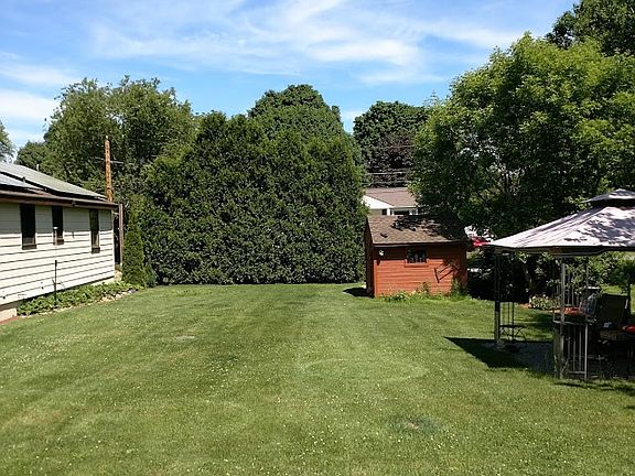 quiet, private backyard