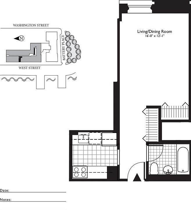 2nd image of 1 West St APT 3107