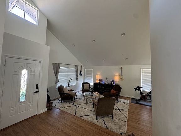 Downstairs seating area