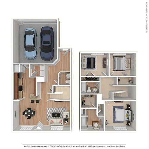 Floor plan 3 Bedroom - C1