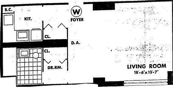 2nd image of 300 W 55th St APT 9W