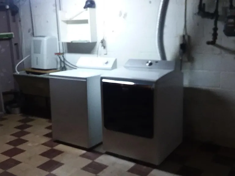 Washer and Dryer in basement