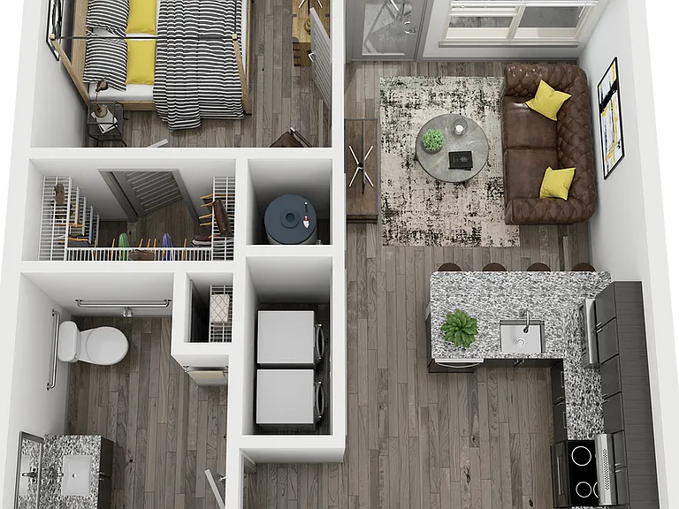Cue Galatyn Station - A1C Floor Plan Cue Galatyn Station - A1C Floor Plan