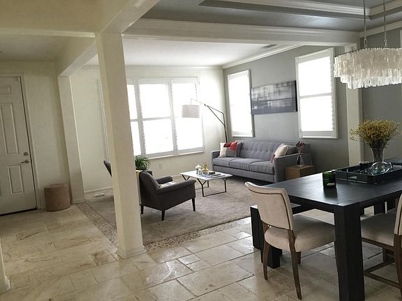 Formal living room and front door