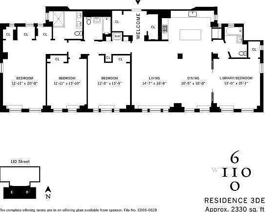 3rd image of 610 W 110th St APT 3D