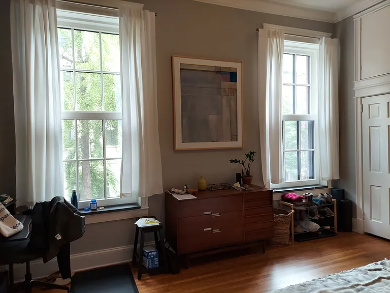 Primary bedroom furnished.