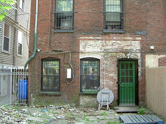 ground level apartment from the yard