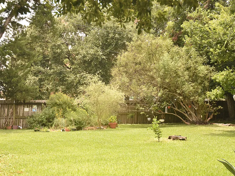 Private Green space in back with nationally registered butterfly garden