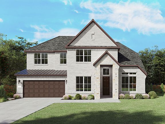 The Ferris, a two-story new home design shown with home exterior FC 202