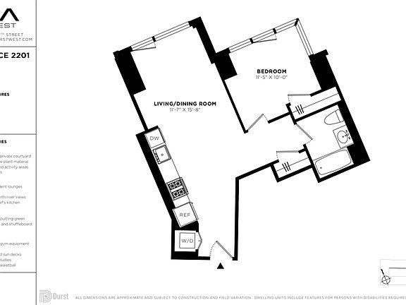 2nd image of 625 W 57th St APT 2201