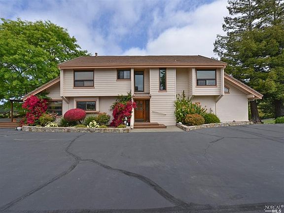 Front of house take from detached garage