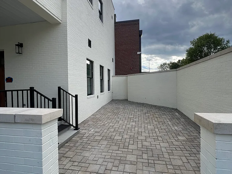 Great private patio space outdoors .