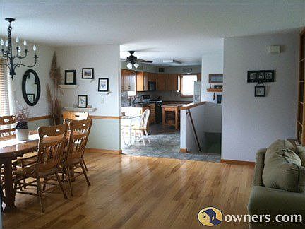 Main floor dining/kitchen view