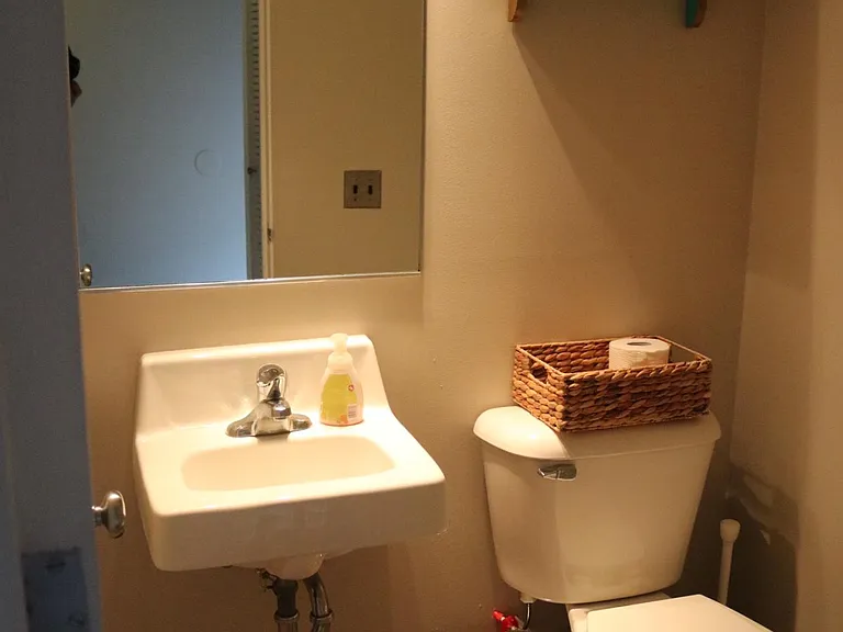 First floor half bathroom