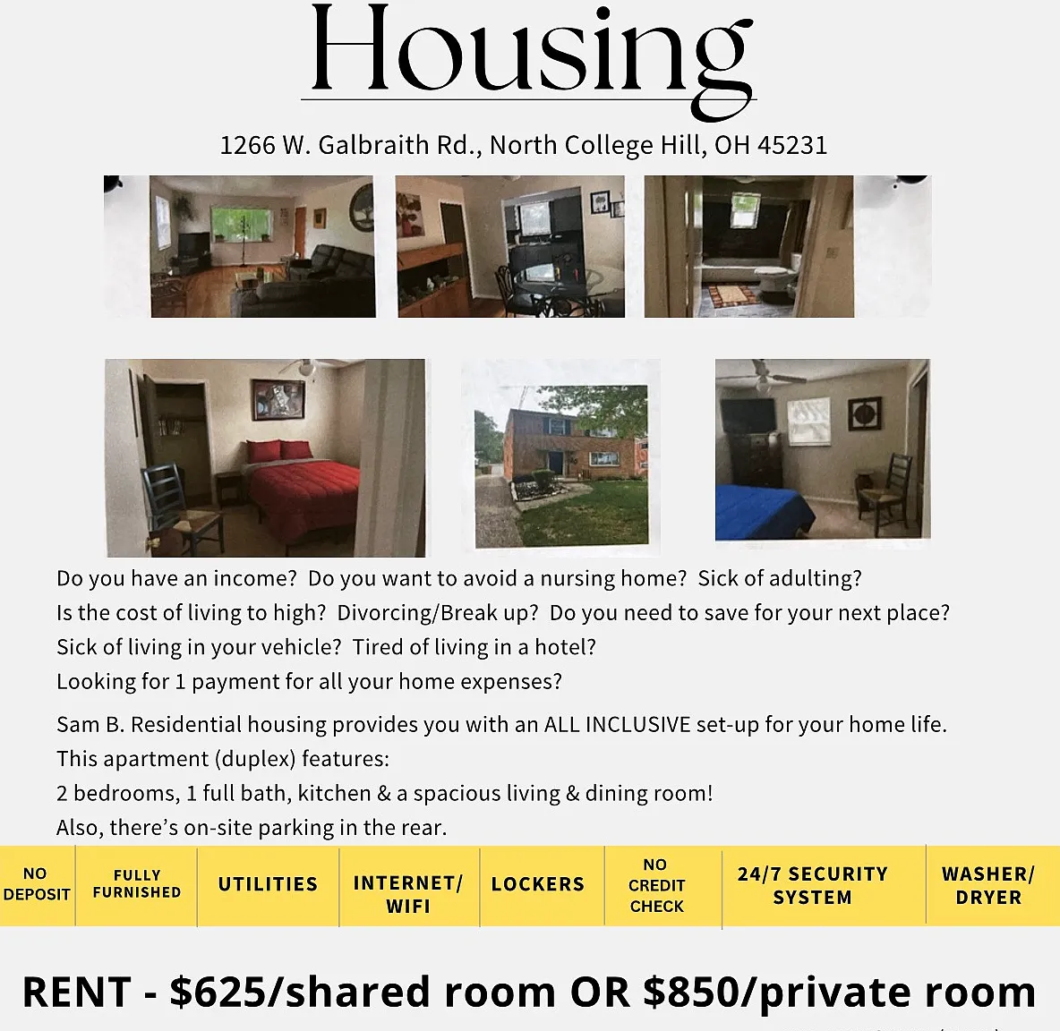 2 bed, 972 sqft, $625 — Photo 1